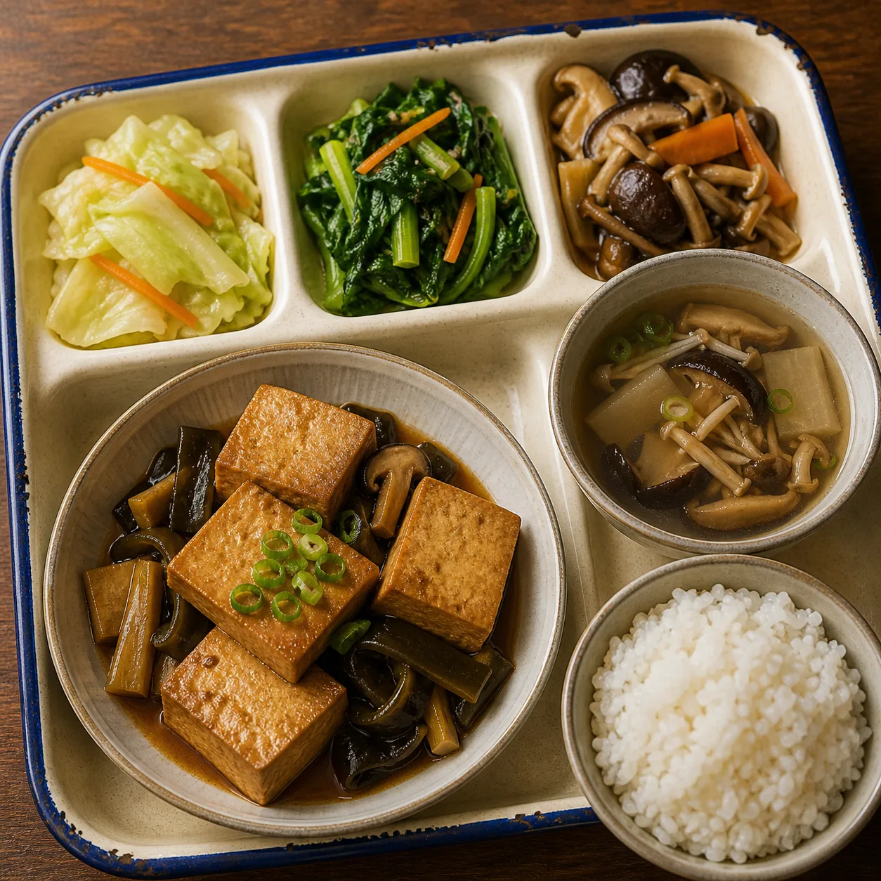 滷豆腐蔬食定食