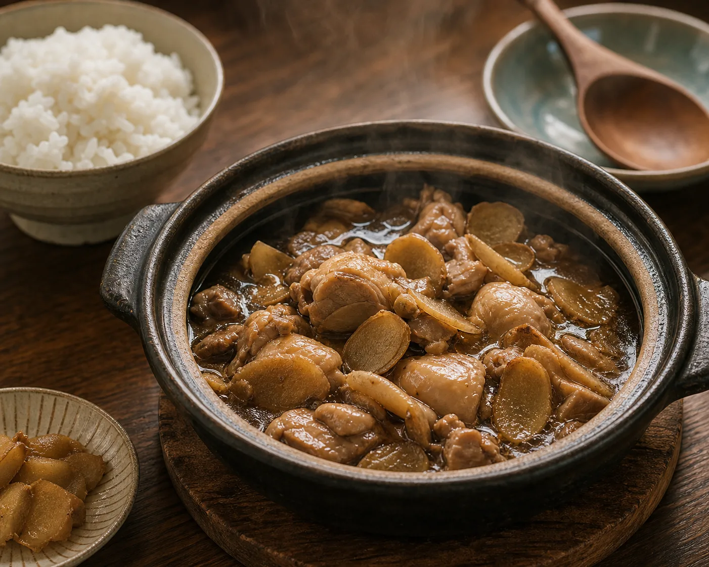 麻油雞腿定食